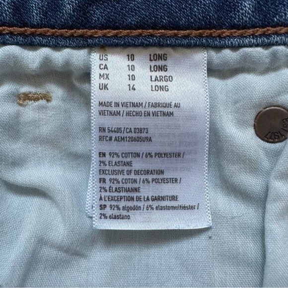 American Eagle Denim Super Stretch Mini Skirt Coastal Cowgirl - Size 10 - Picture 9 of 12